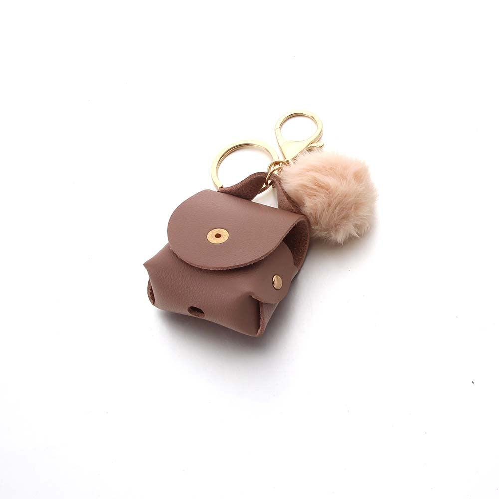 Wholesale Coin Purse Headphone Cover Fur Ball Keychain